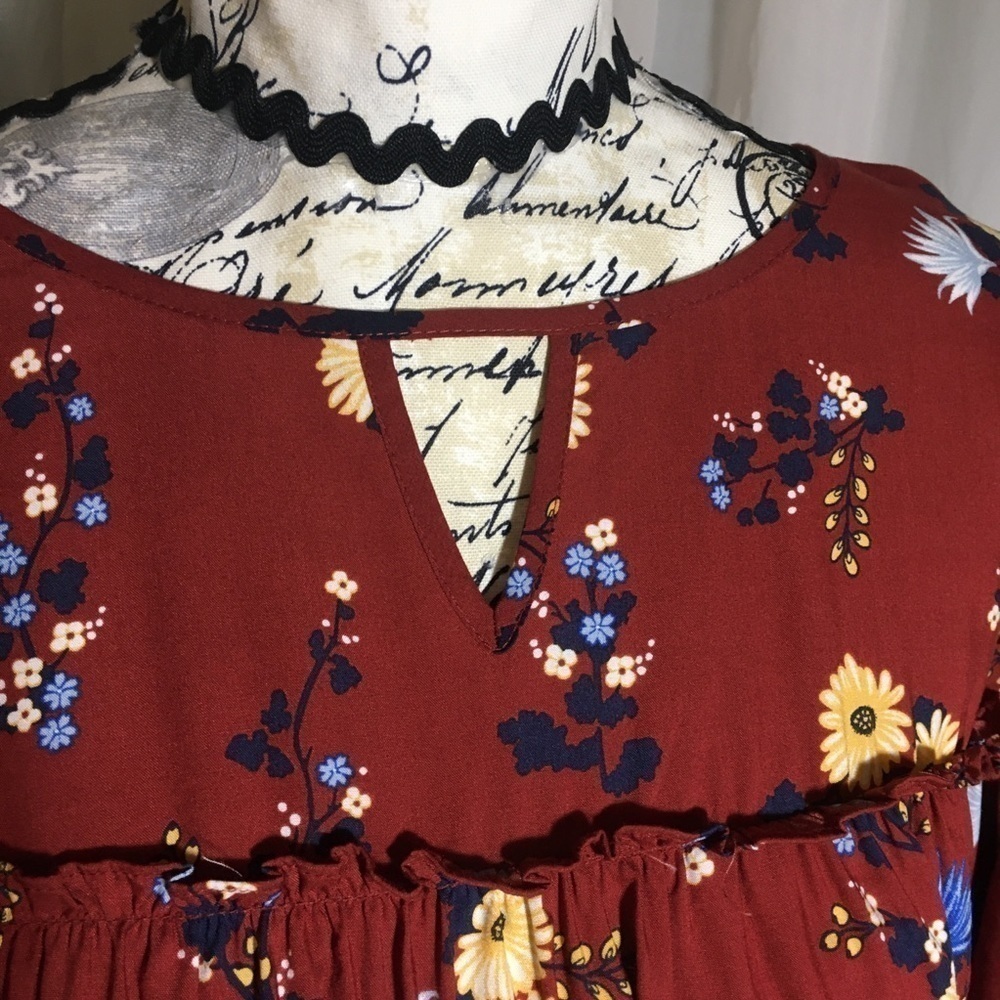 a.n.a ruffle blouse